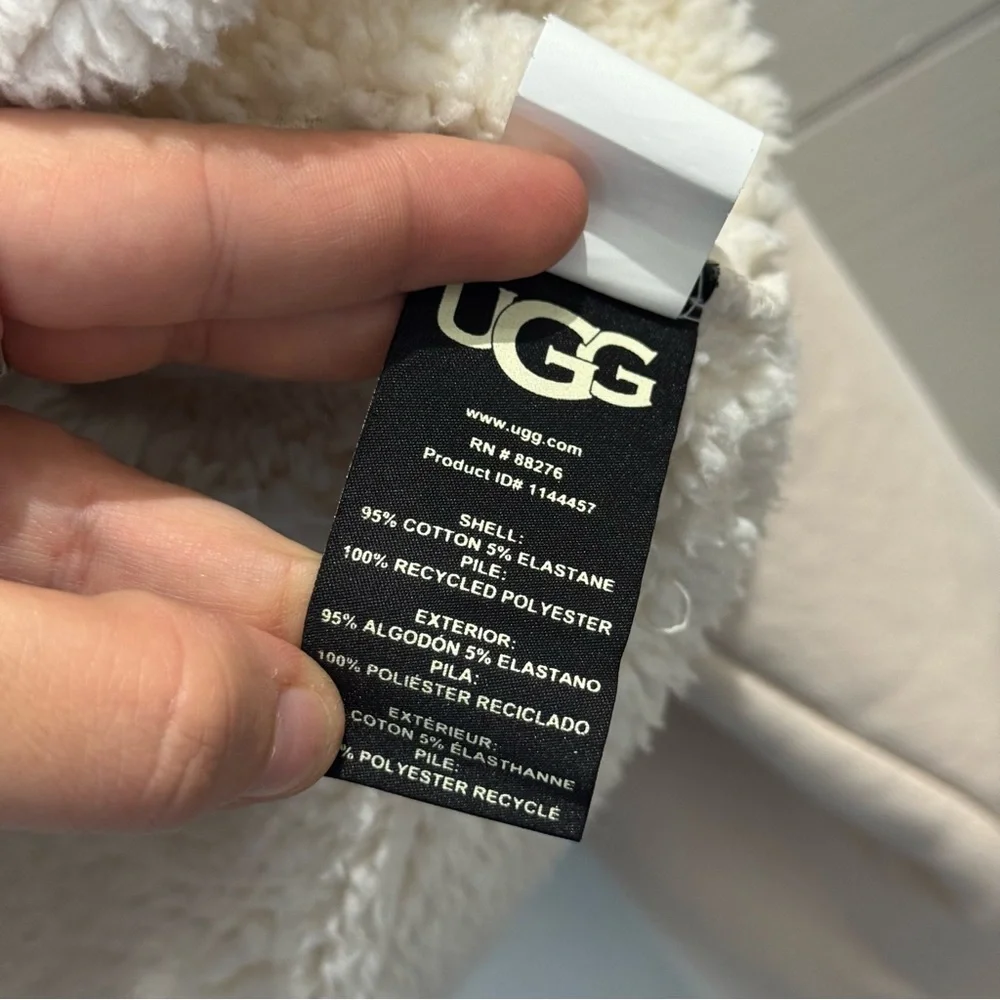 UGG Sharonn Bonded Fleece Pullover Soft Pink Hooded Pullover Medium EUC - Picture 6 of 14